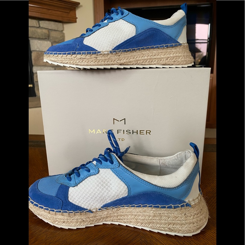 Marc Fisher Janette Blue Espadrille 👟 Shoes🦋